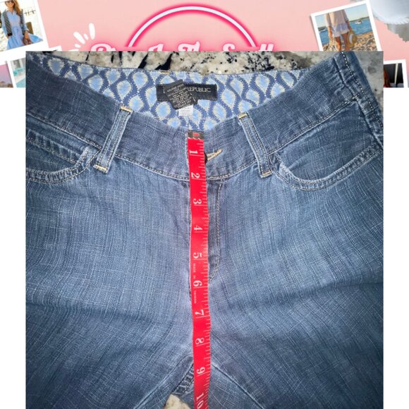 Vintage Wide Leg Flare Jeans Size 6 x 32 very cool - Picture 6 of 10